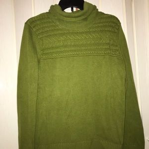 Green winter sweater